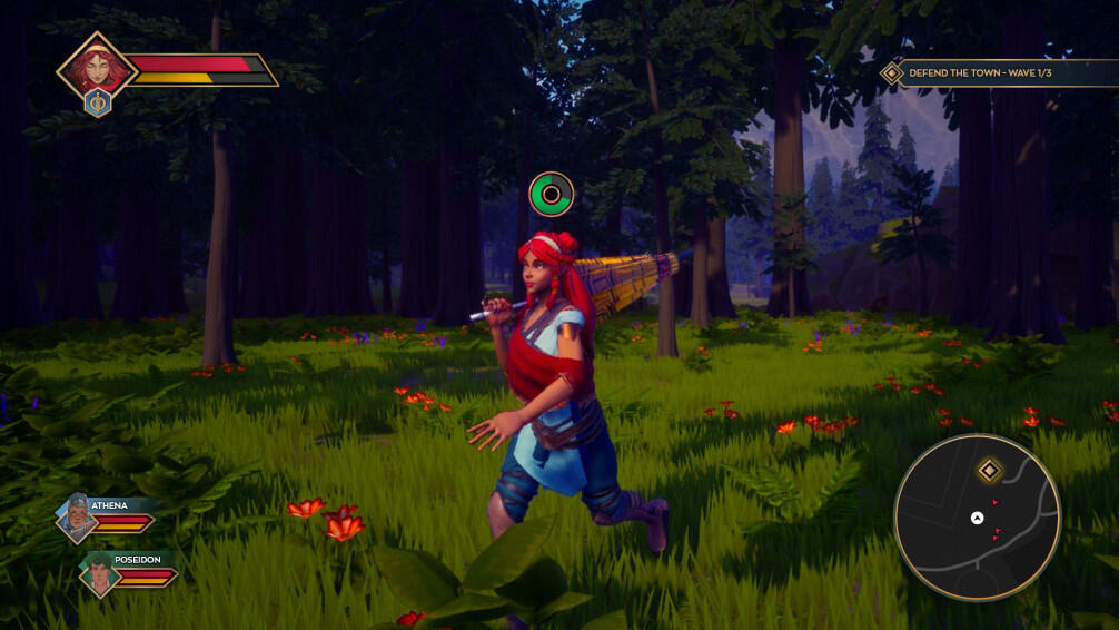 In-game capture from Pandora: Chains of Chaos showing the player traversing an open-world environment.